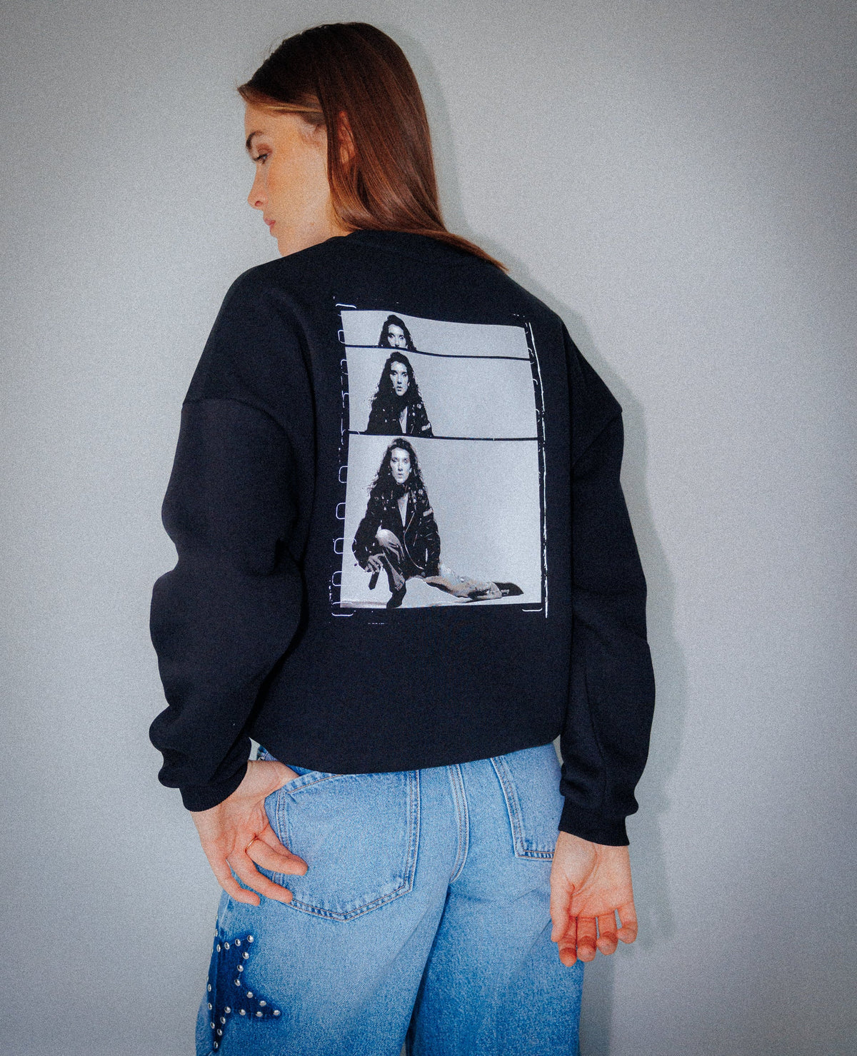 Sweat licence Céline Dion print devant et dos