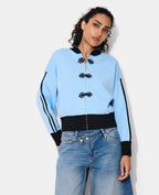 Gilet zippé en maille serrée esprit asiatique