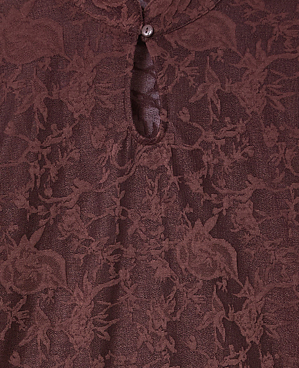 Top jacquard effet dentelle avec fleurs