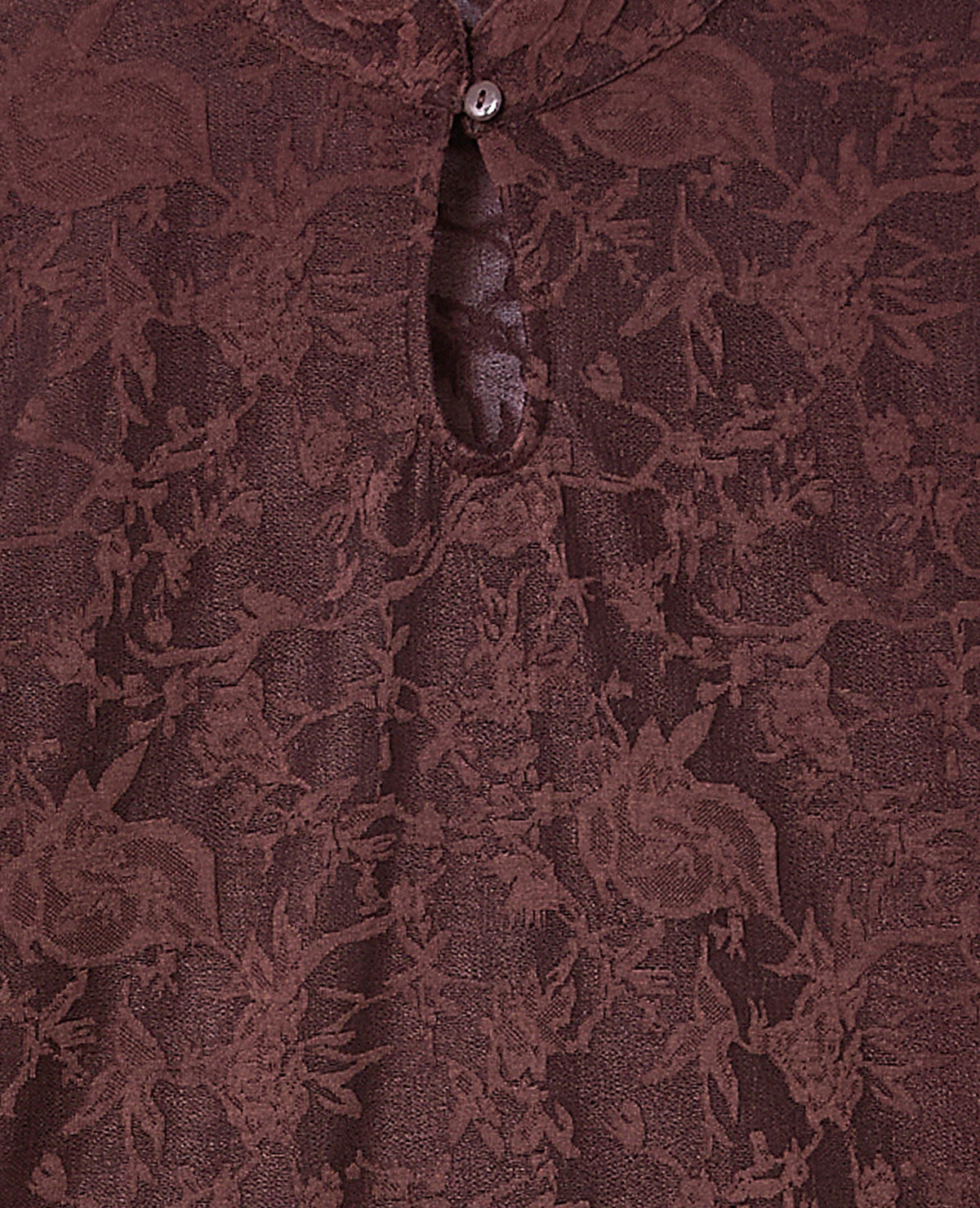 Top jacquard effet dentelle avec fleurs