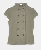 T-shirt double boutonnage esprit officier