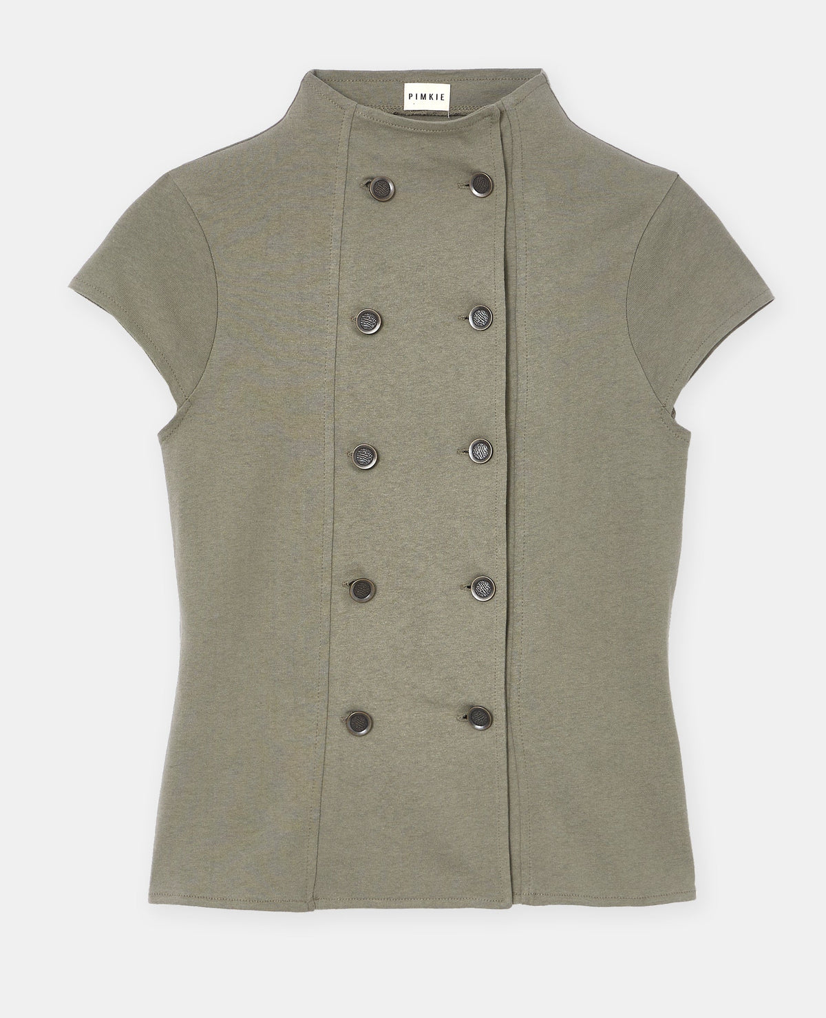 T-shirt double boutonnage esprit officier