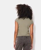 T-shirt double boutonnage esprit officier