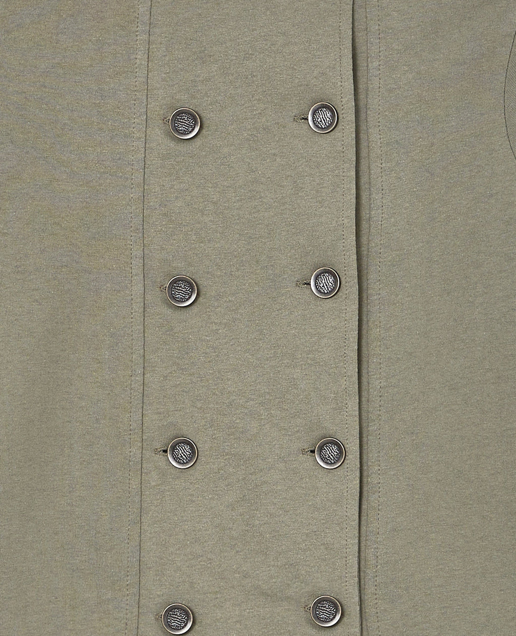 T-shirt double boutonnage esprit officier