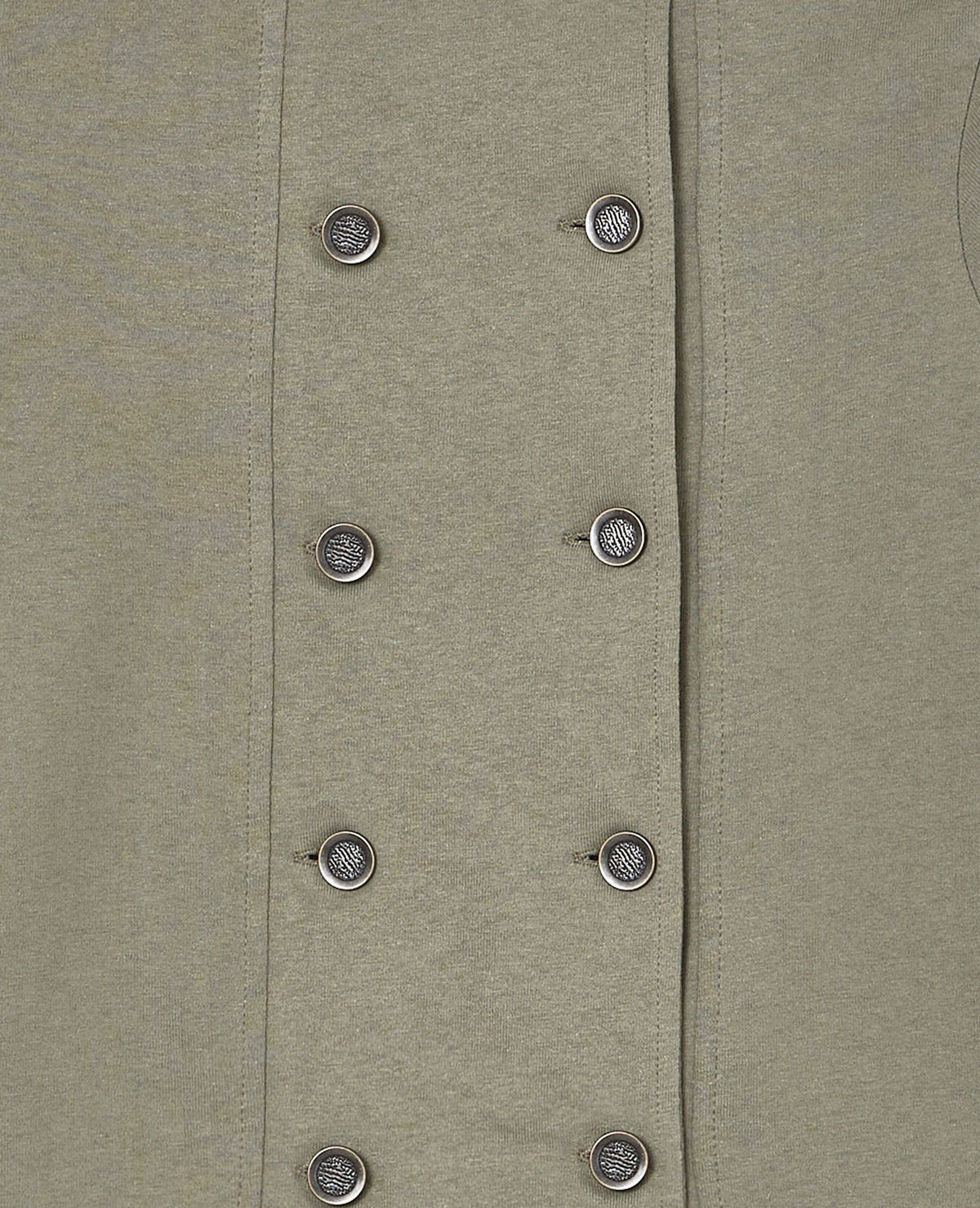 T-shirt double boutonnage esprit officier