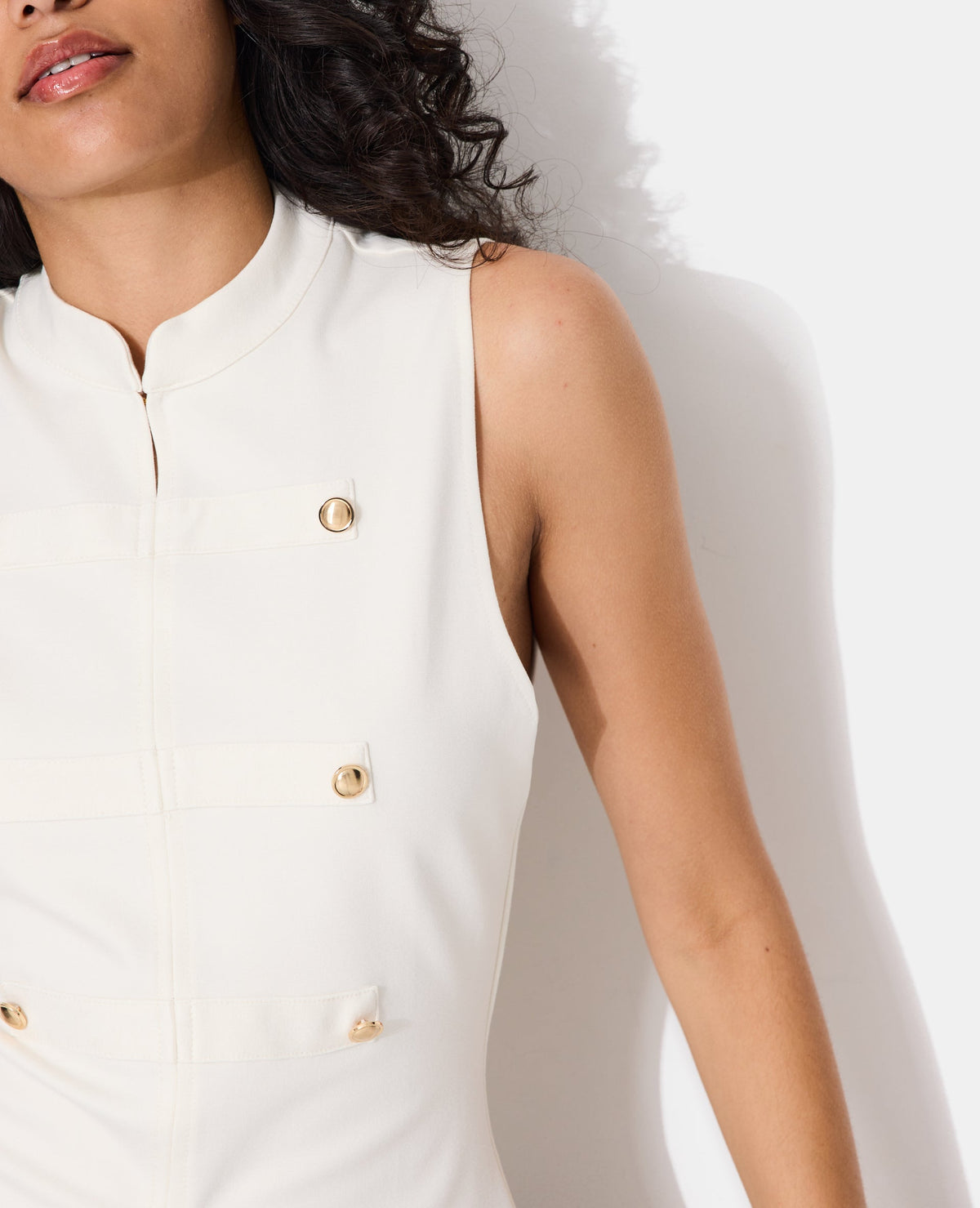 Top sans manches façon officier