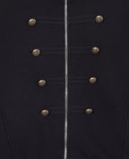 Sweat zippé esprit veste officier avec boutons