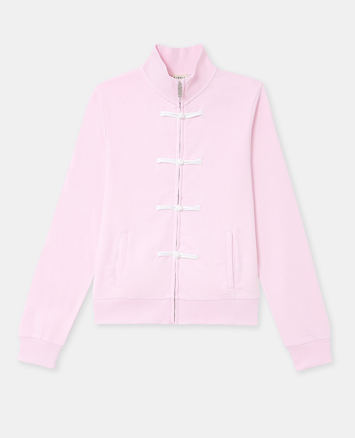 Sweat zippé avec détails esprit asiatique