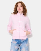 Sweat zippé avec détails esprit asiatique