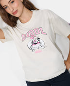 T-shirt manches courtes print Diddl devant et dos