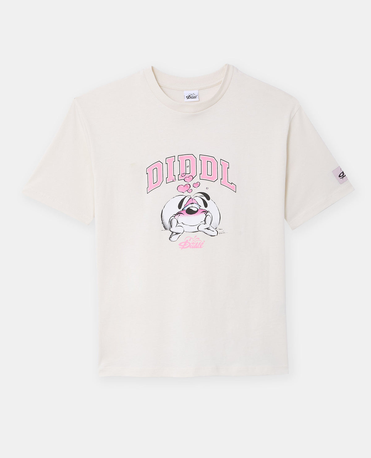 T-shirt manches courtes print Diddl devant et dos