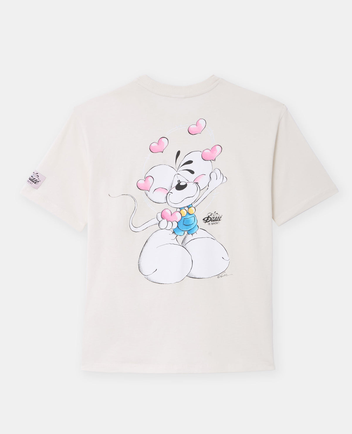 T-shirt manches courtes print Diddl devant et dos