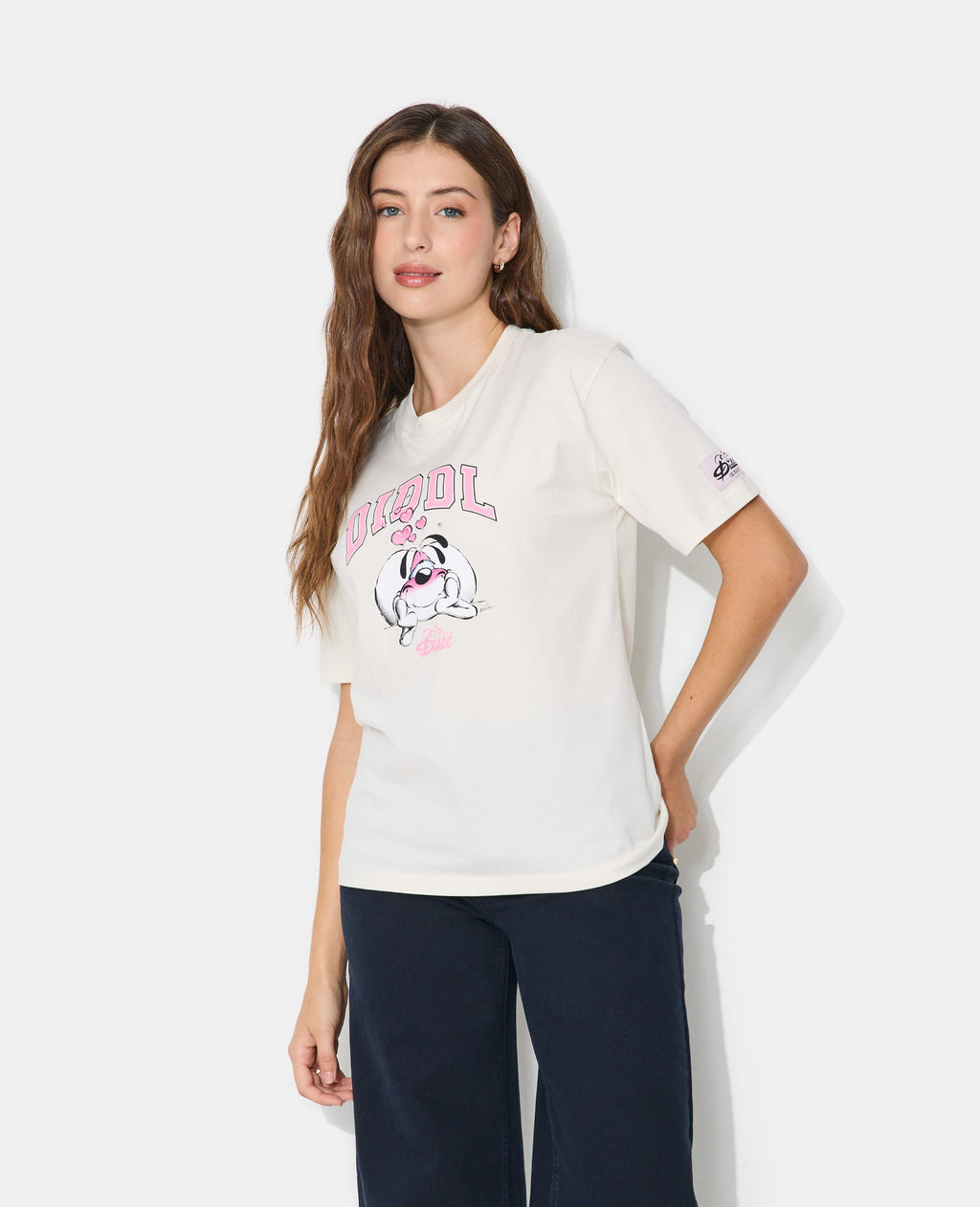 T-shirt manches courtes print Diddl devant et dos