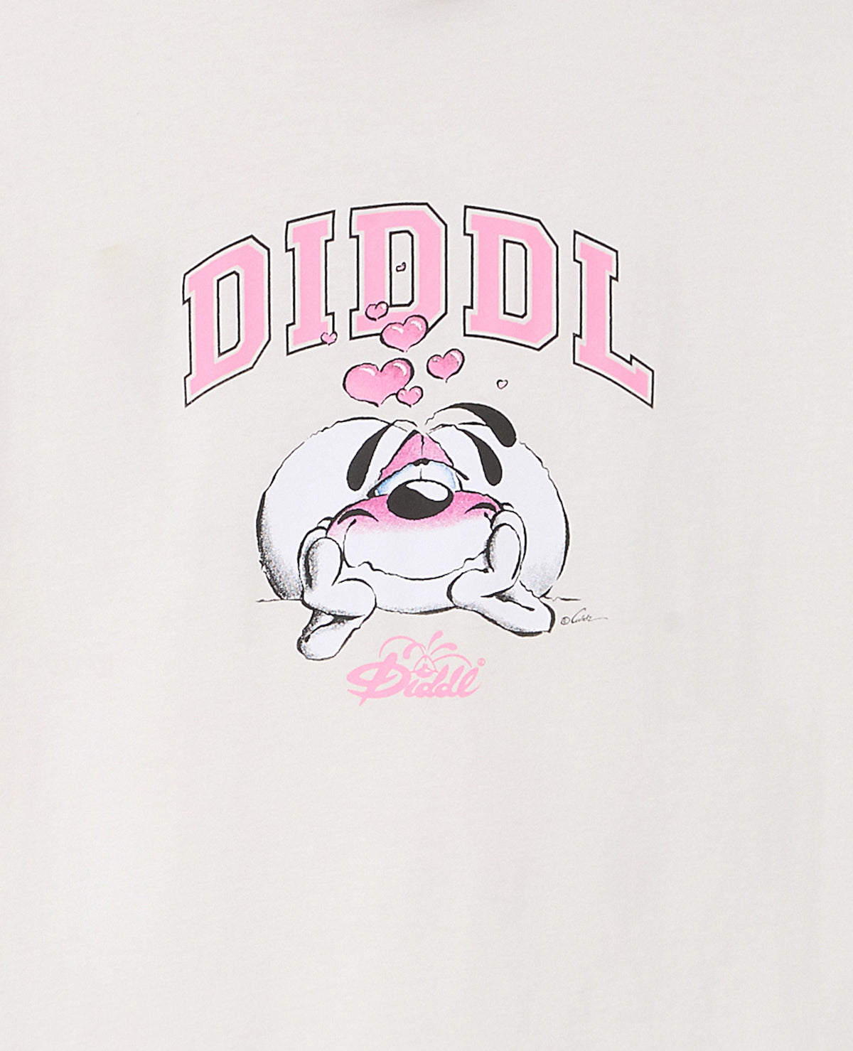 T-shirt manches courtes print Diddl devant et dos