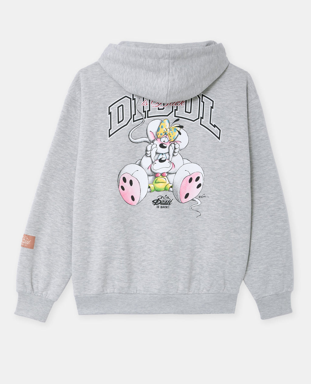 Sweat capuche print Diddl poitrine et dos
