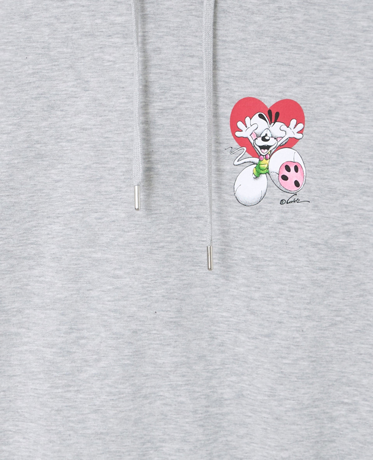 Sweat capuche print Diddl poitrine et dos