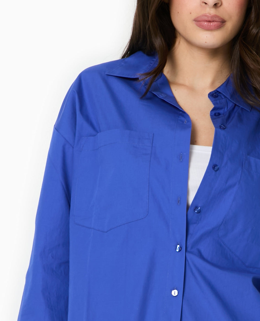Chemise oversize avec poches