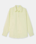 Chemise oversize avec lin motif rayures