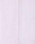 Chemise oversize avec lin motif rayures
