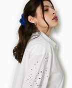 Chemise avec manches broderie anglaise