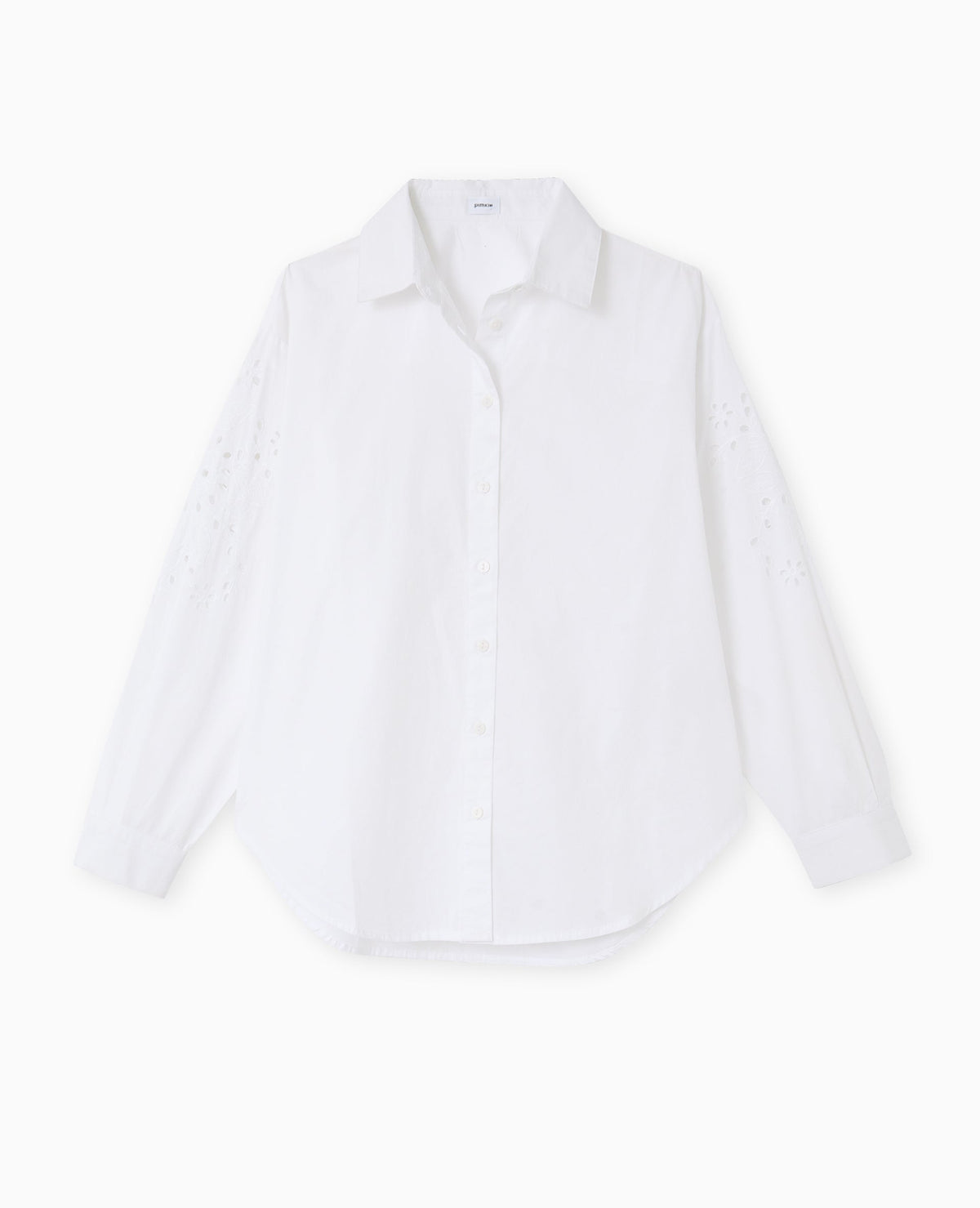Chemise avec manches broderie anglaise