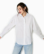 Chemise avec manches broderie anglaise
