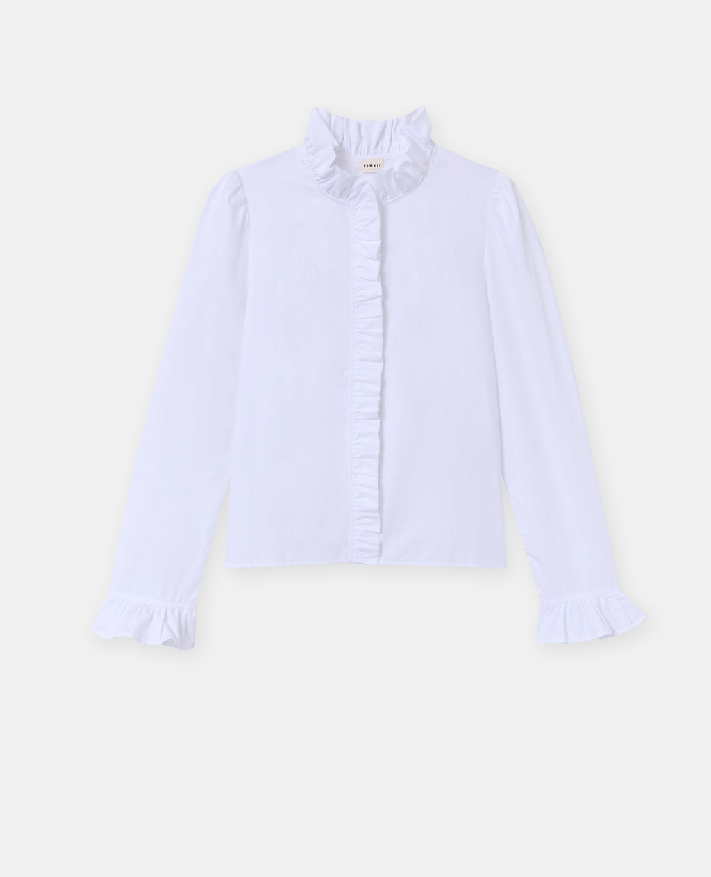 Chemise popeline avec volants