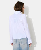 Chemise popeline avec volants