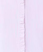 Chemise popeline rayée avec volants