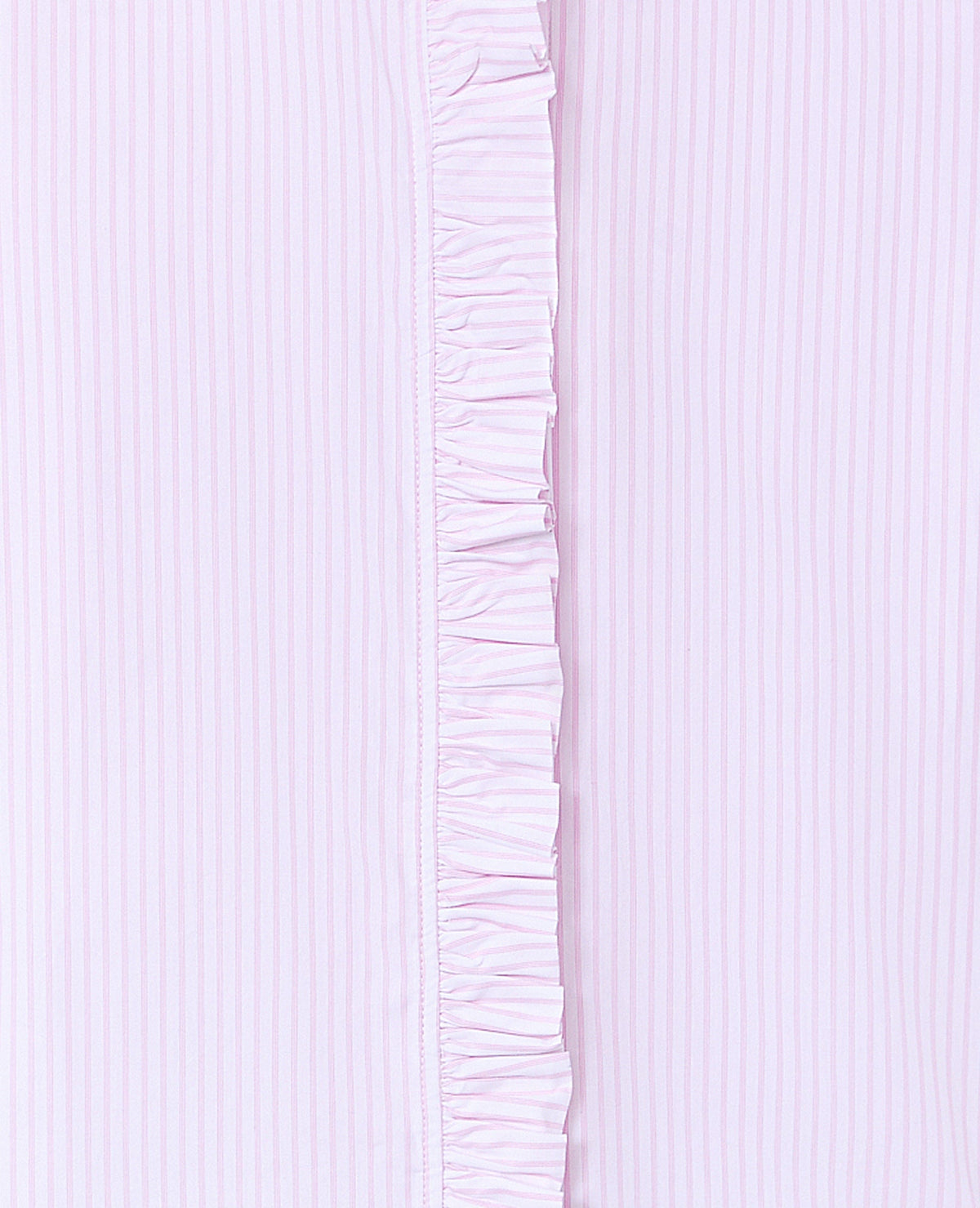 Chemise popeline rayée avec volants
