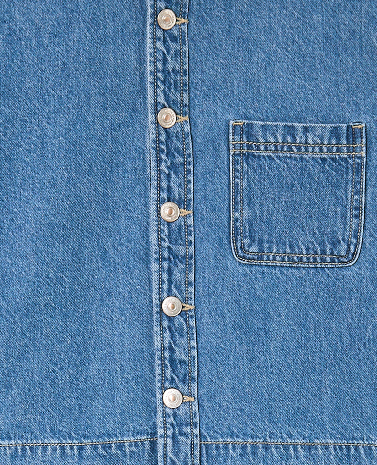 Chemise en jean avec bords zig-zag