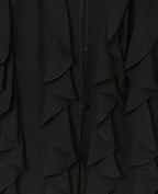 Blouse en voile avec volants et boutons