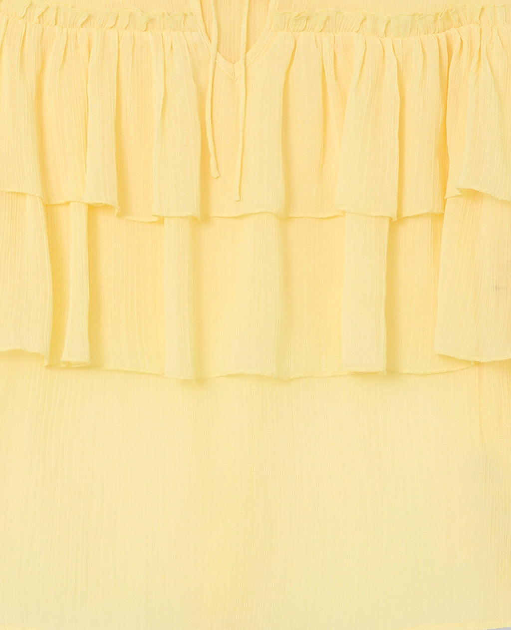 Blouse en voile avec volants et manches flare