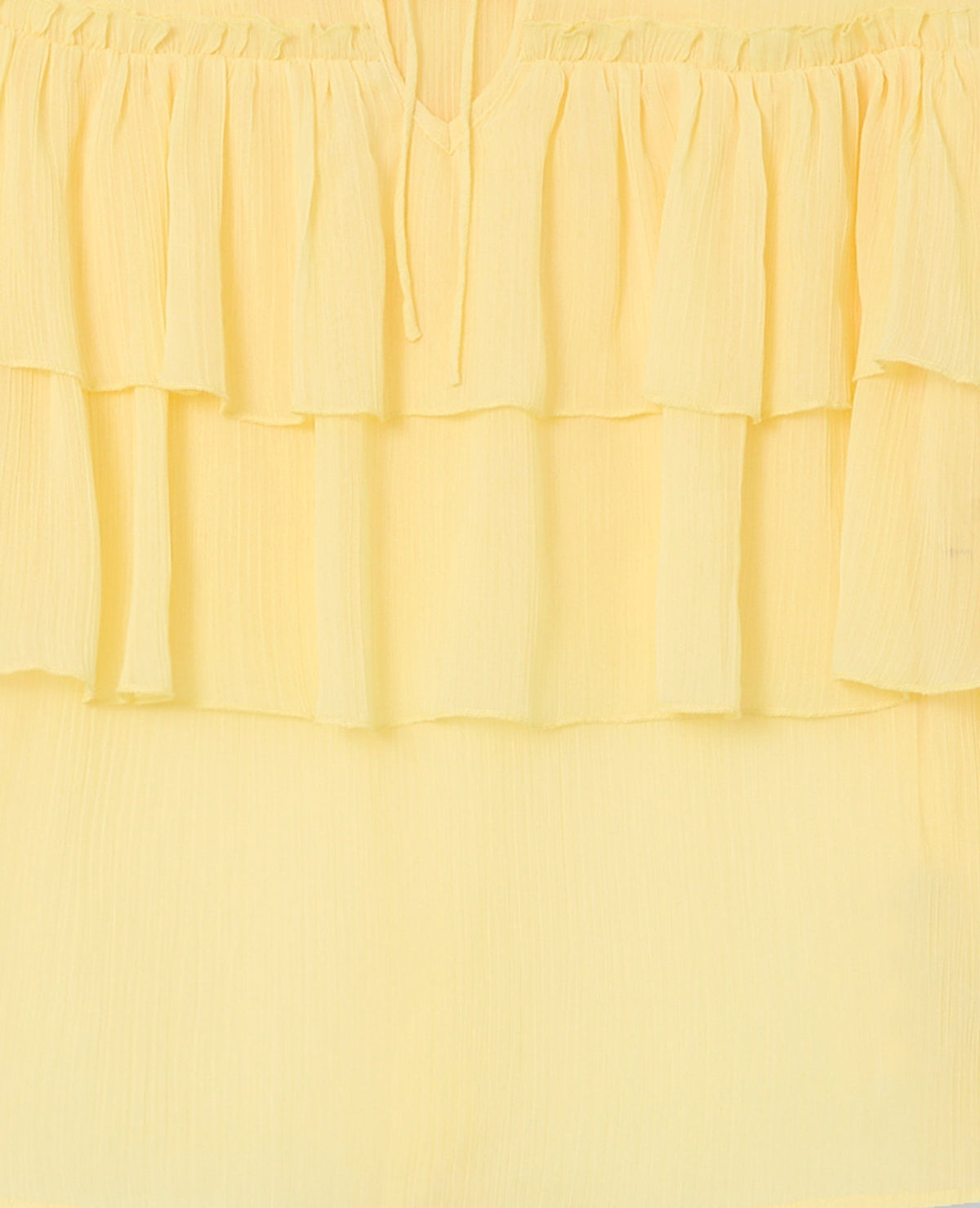 Blouse en voile avec volants et manches flare