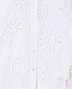 Chemisette avec broderies ajourées
