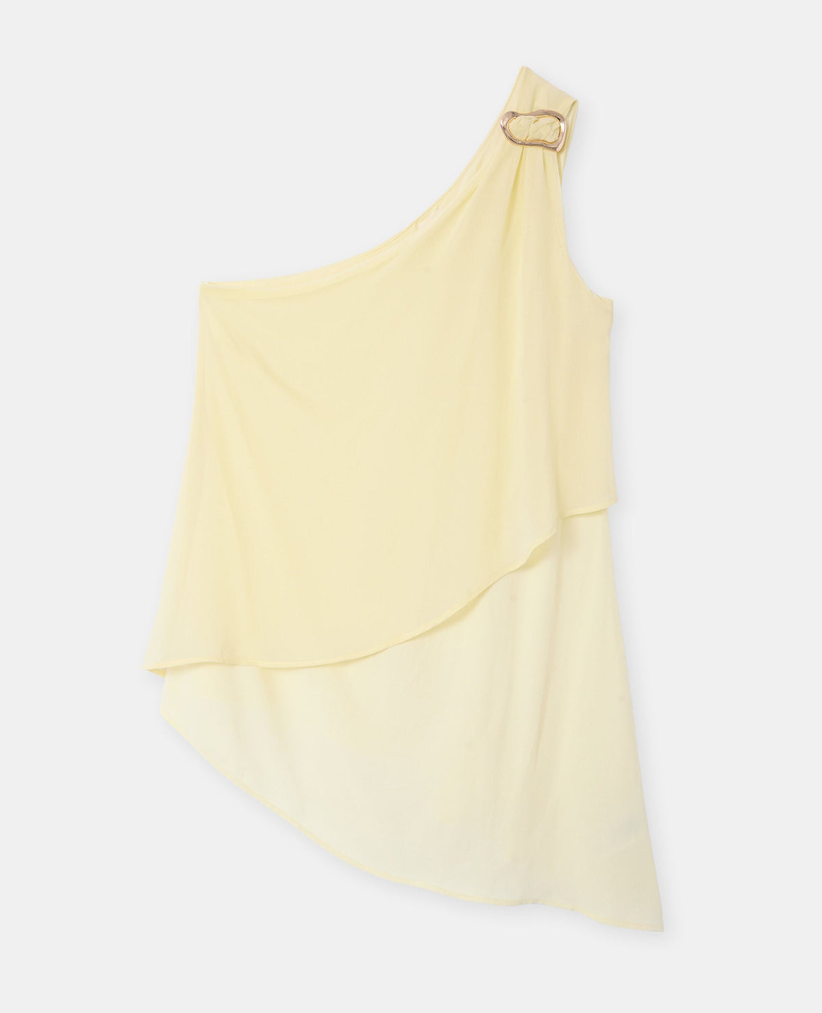 Top asymétrique one shoulder avec boucle