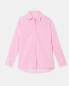 Chemise ample rayée avec strass en all over
