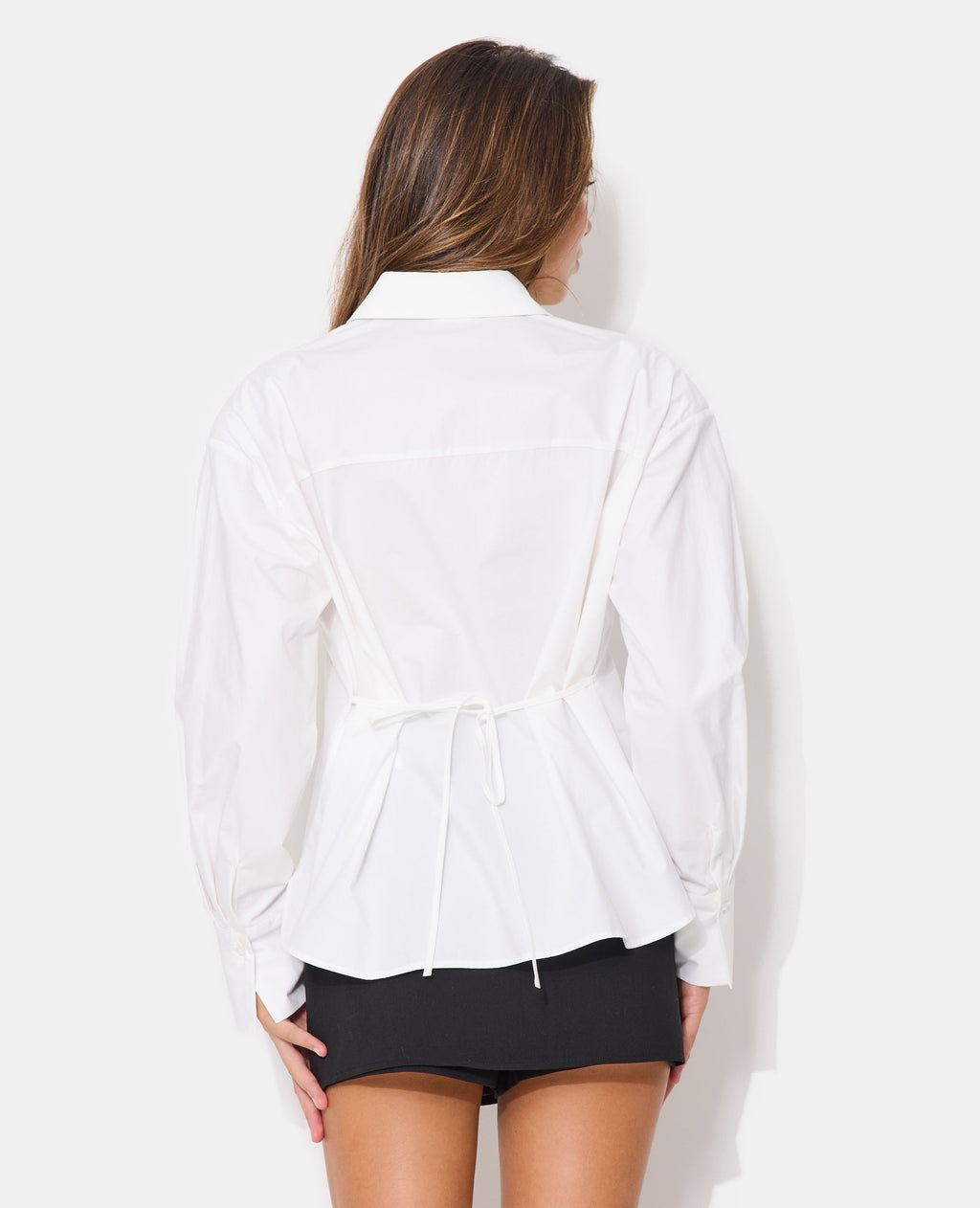 Chemise oversize avec épaulettes
