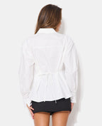 Chemise oversize avec épaulettes