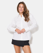 Chemise oversize avec épaulettes