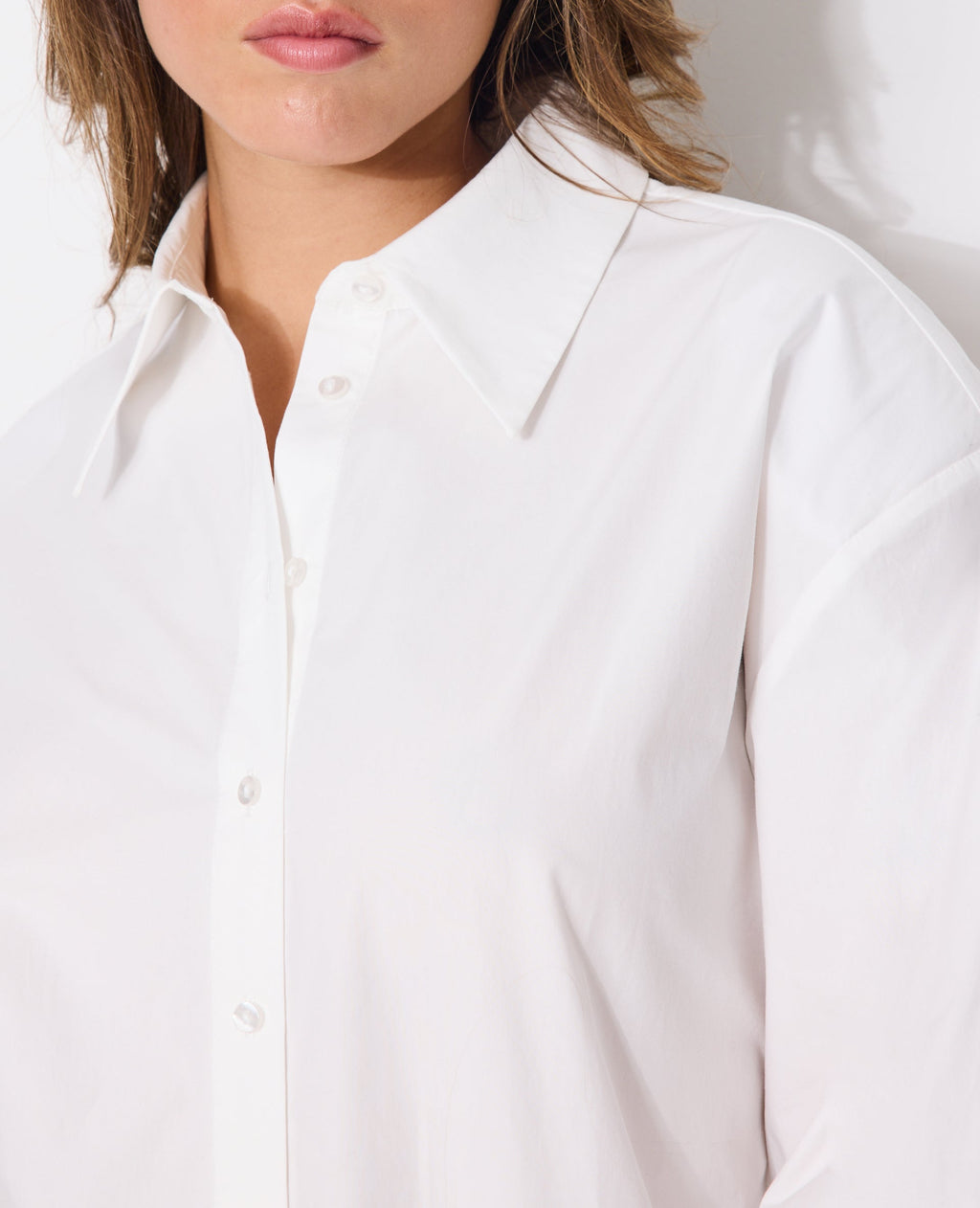 Chemise oversize avec épaulettes