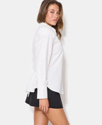 Chemise oversize avec épaulettes