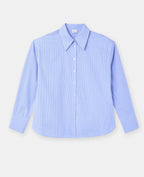 Chemise oversize rayée avec épaulettes