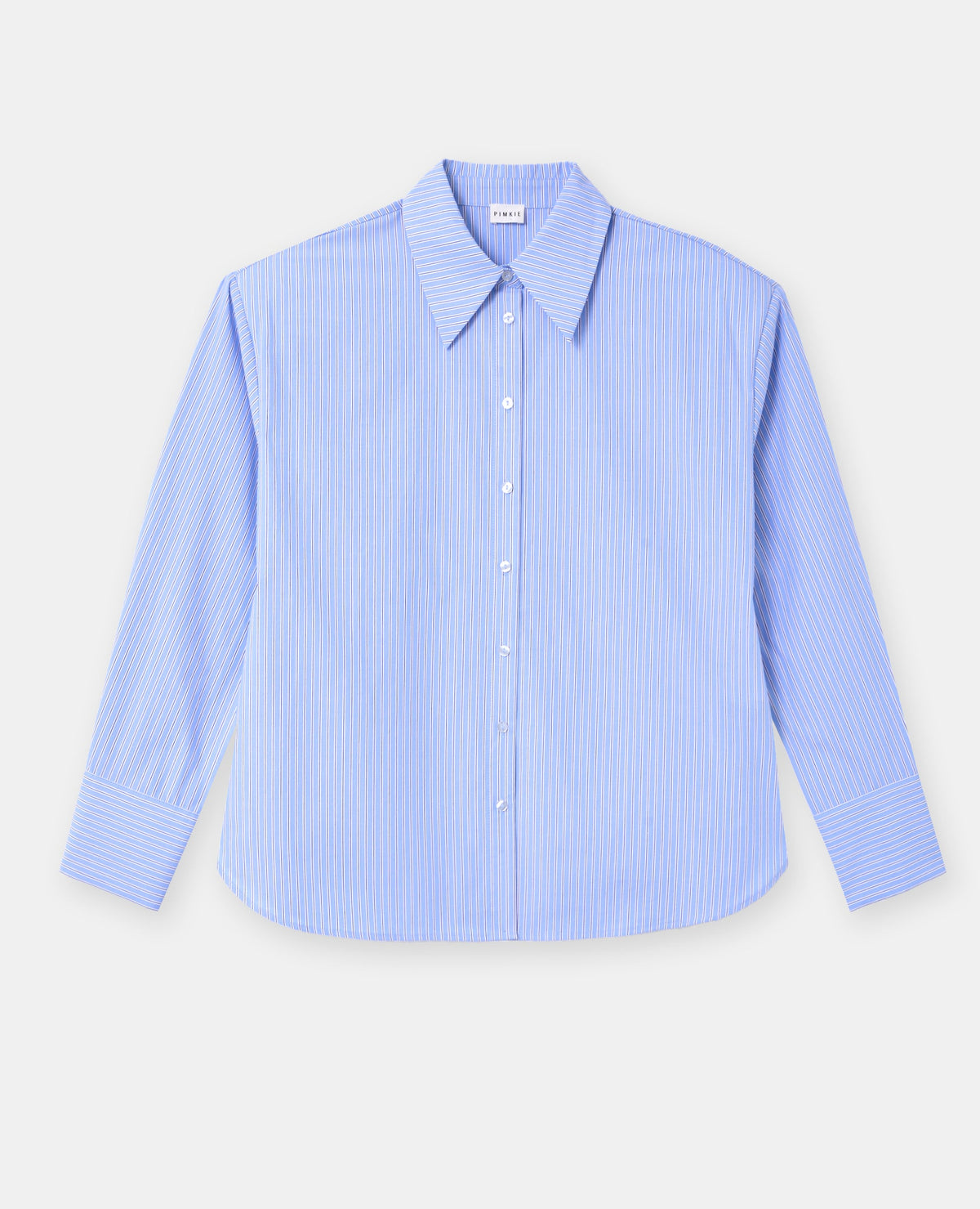 Chemise oversize rayée avec épaulettes