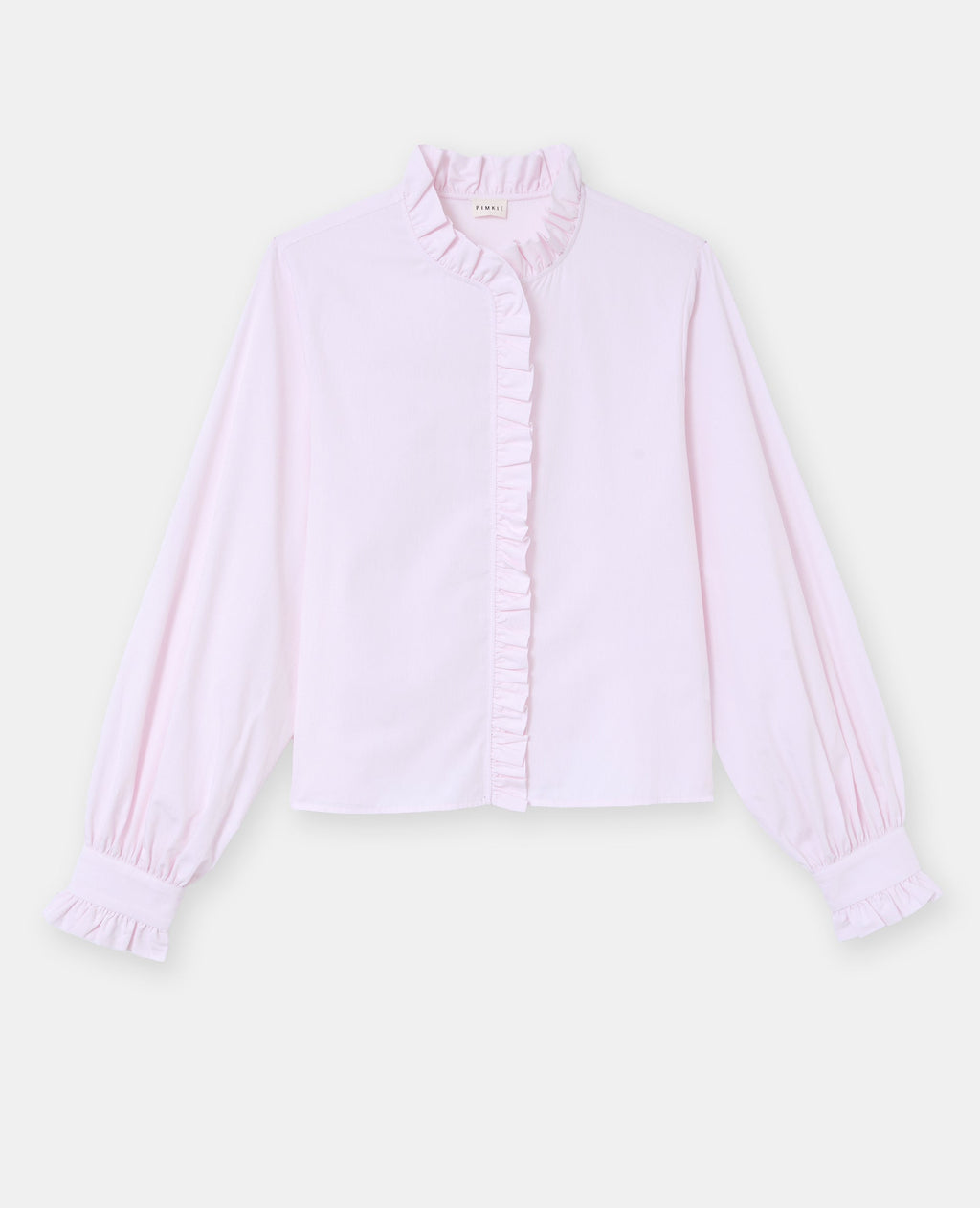 Chemise rayée avec volants