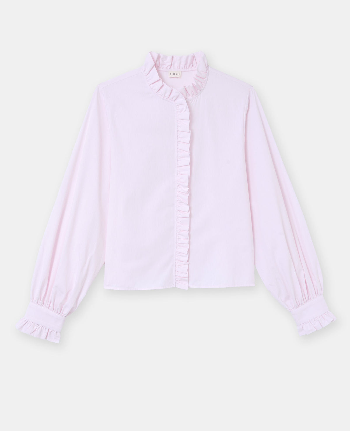 Chemise rayée avec volants