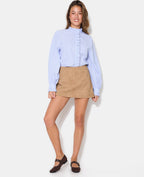 Chemise rayée avec volants