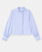 Chemise rayée avec volants