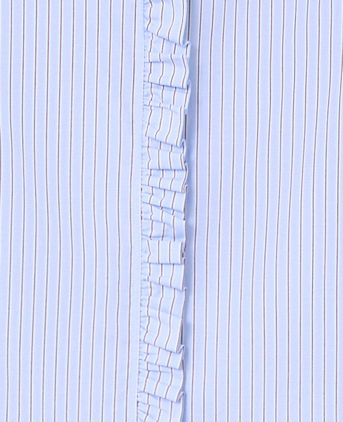 Chemise rayée avec volants