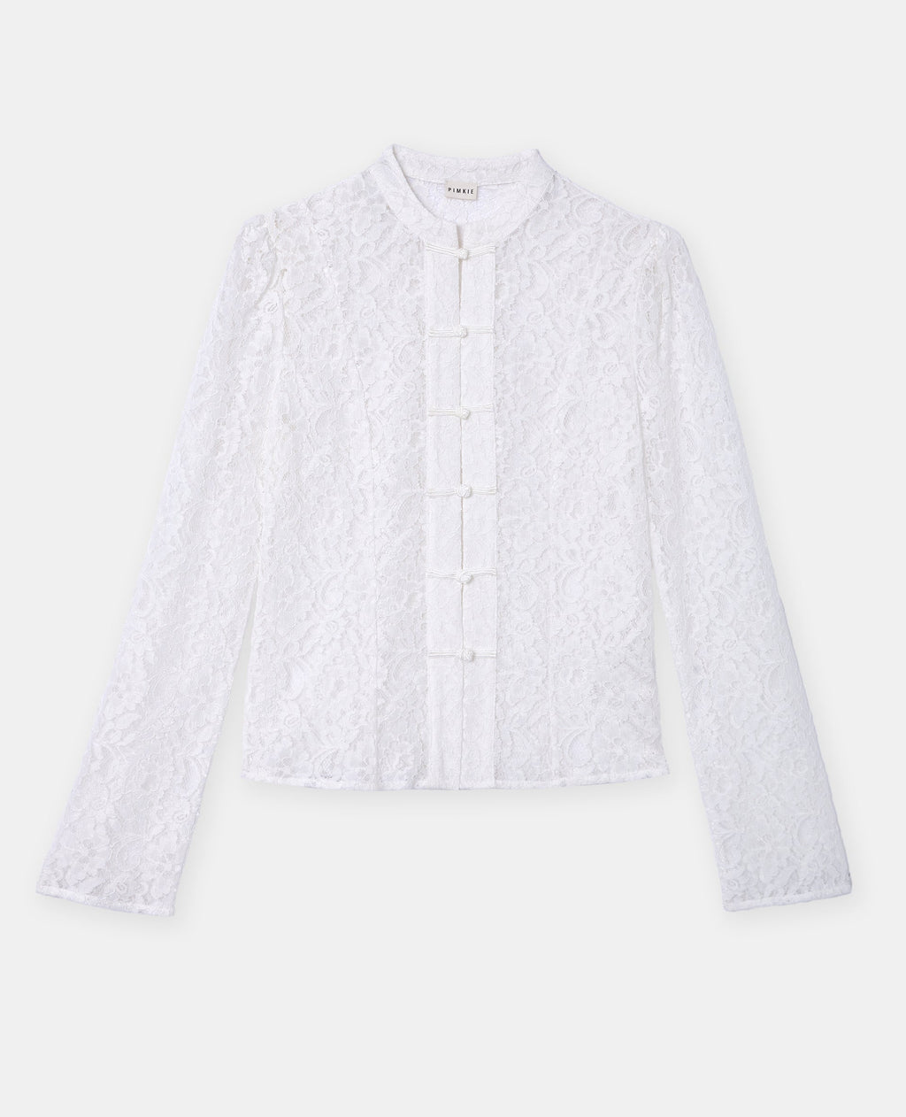 Chemisier dentelle avec boutonnières bandebourg